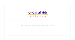 Desktop Screenshot of coastalkidsacademy.com